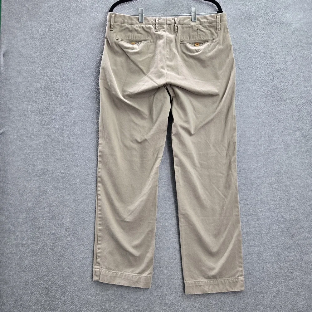 Banana Republic Men Pants 33x30 Beige Vintage Straight‎ Button 28